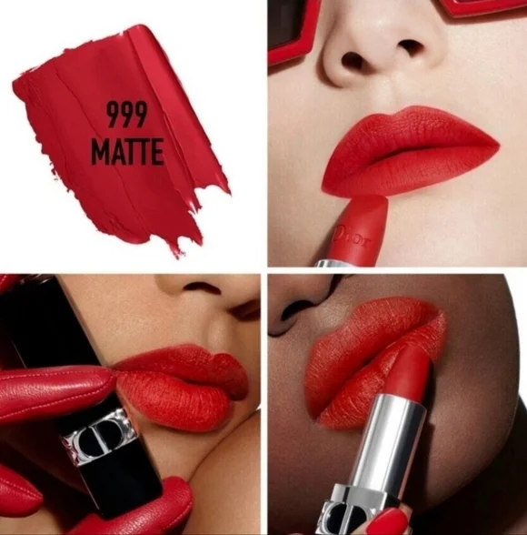 DIOR  Rouge Dior Refillable Lipstick 999 Velvet, Full Size. NWOB. - Picture 7 of 12